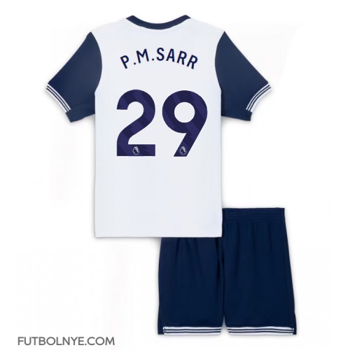 Camiseta Tottenham Hotspur Pape Matar Sarr #29 Primera Equipación para niños 2024-25 manga corta (+ pantalones cortos)